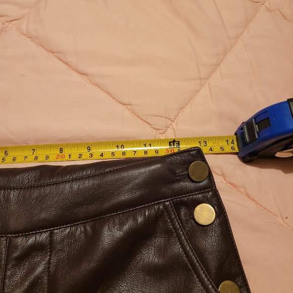 Lulus Modern Charm Vegan Leather Overalls Plum Purple Sz XS - Picture 14 of 15